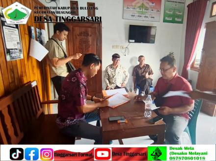 Sidang Pemeriksaan Tanah Program PTSL Tahun 2026 Di Kantor Perbekel Tinggarsari